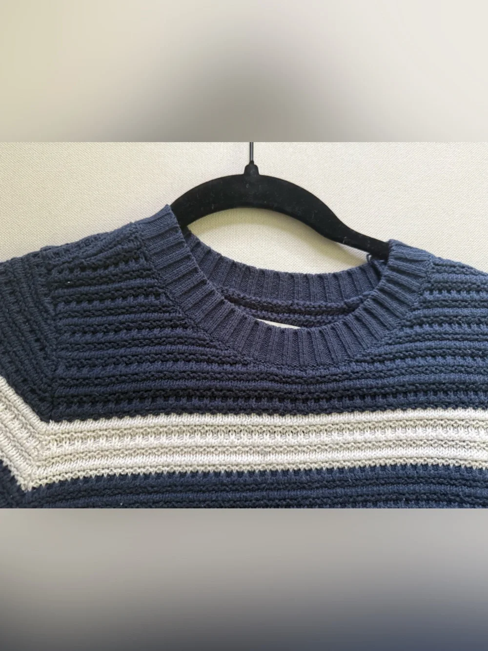 LOFT Striped Crewneck Sweater